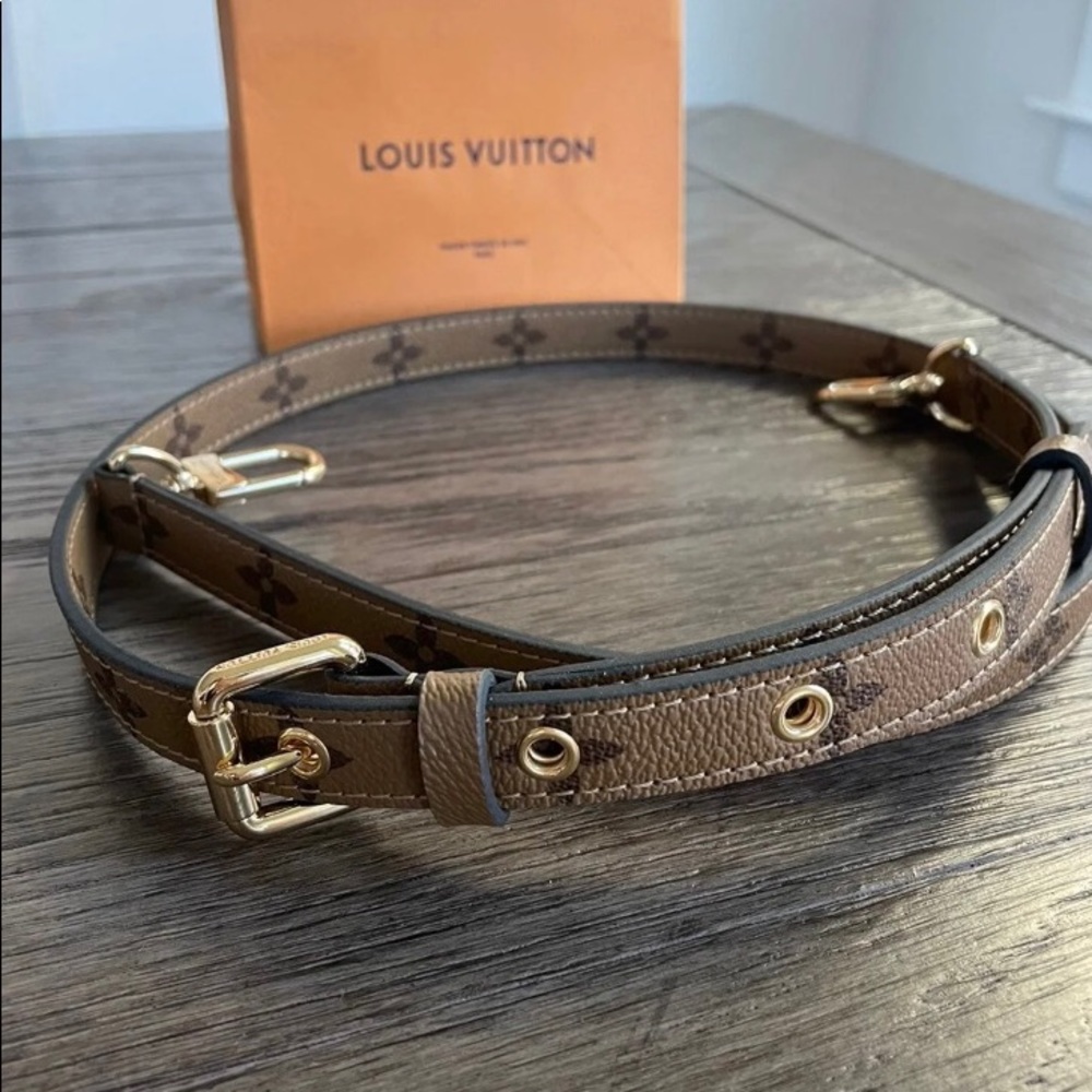 Louis Vuitton reverse monogram shoulder strap